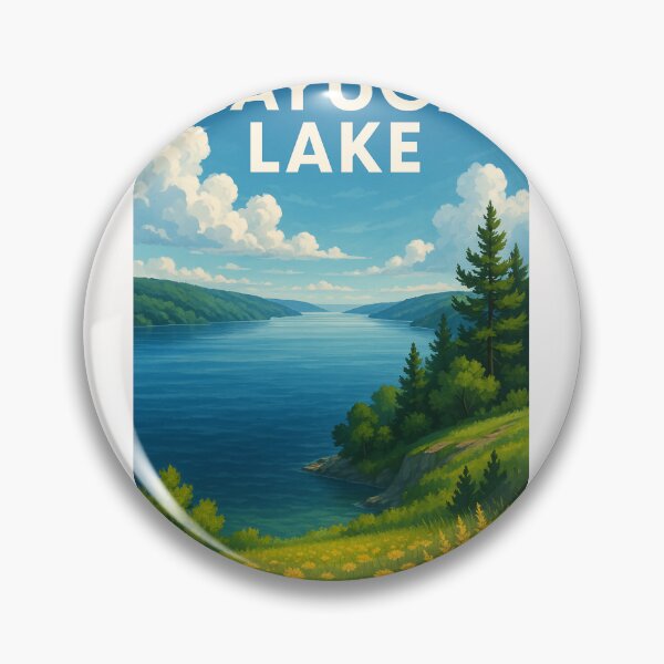Item preview, Cayuga Lake Wildflower Meadow Overlook designed and sold by Places On Earth.
