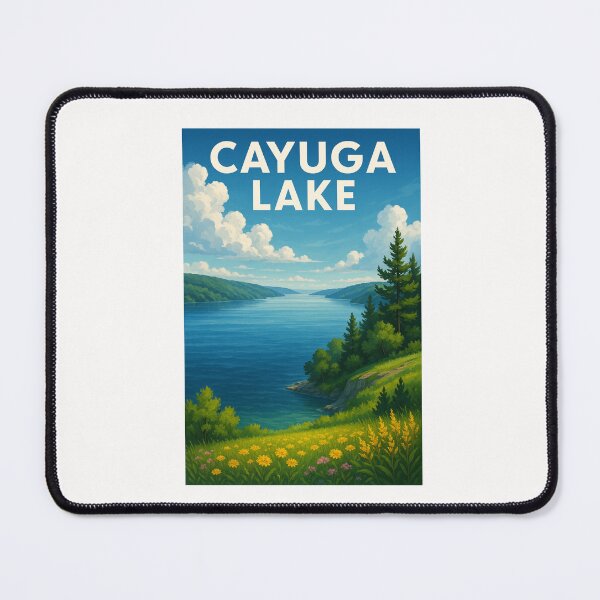 Item preview, Cayuga Lake Wildflower Meadow Overlook designed and sold by Places On Earth.