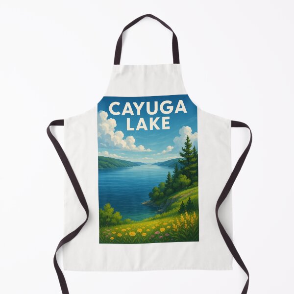 Item preview, Cayuga Lake Wildflower Meadow Overlook designed and sold by Places On Earth.