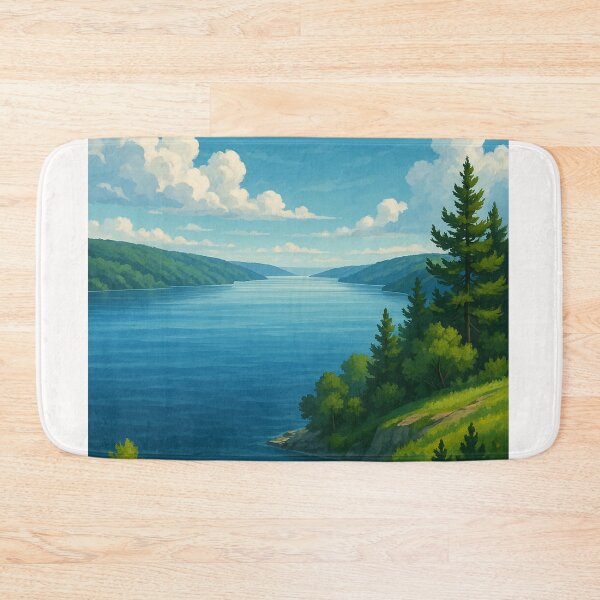 Item preview, Cayuga Lake Wildflower Meadow Overlook designed and sold by Places On Earth.