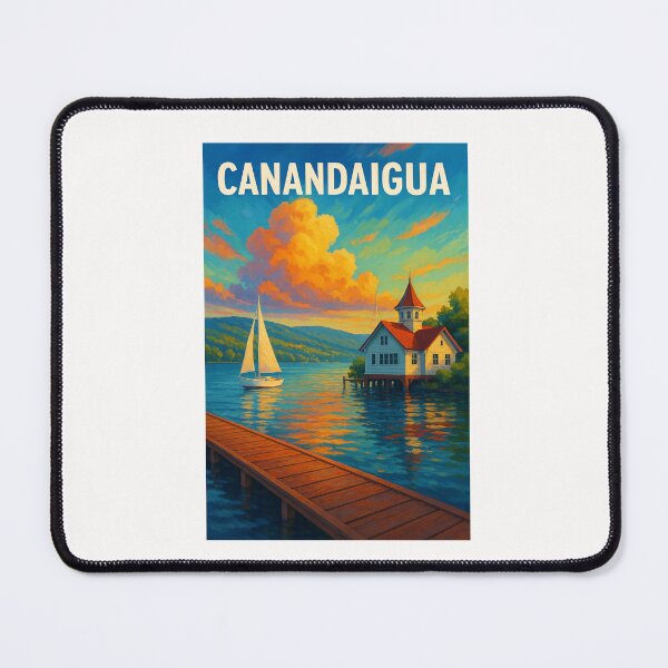 Item preview, Canandaigua Lake Sunset with Sailboat designed and sold by Places On Earth.