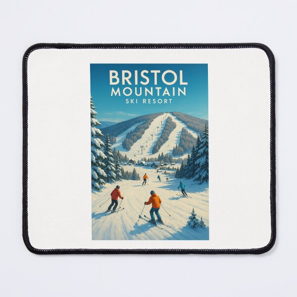 Item preview, Chairlifts and Skiers on Bristol Mountain designed and sold by Places On Earth.