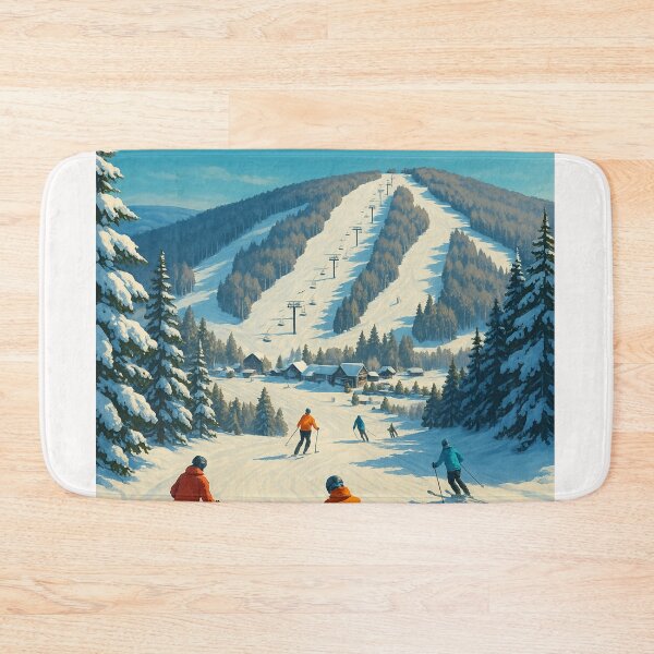 Item preview, Chairlifts and Skiers on Bristol Mountain designed and sold by Places On Earth.