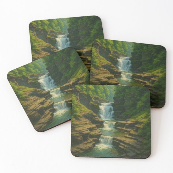 Item preview, Stony Brook State Park Waterfalls designed and sold by Places On Earth.