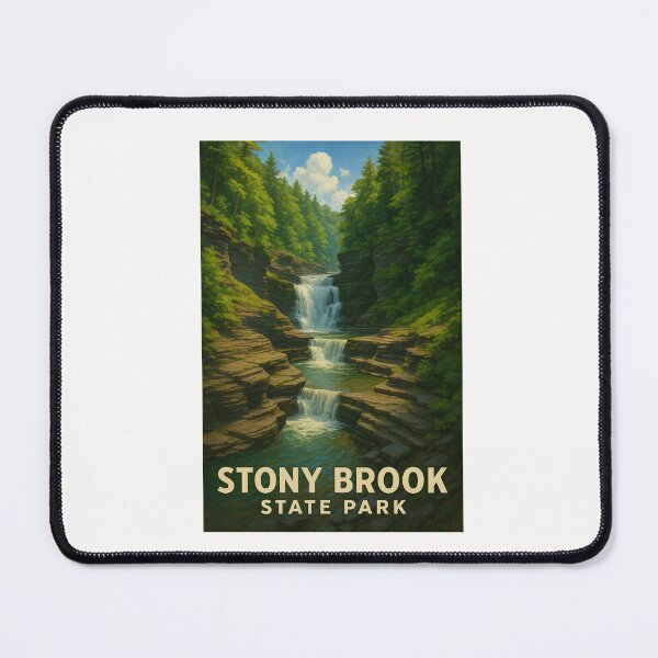 Item preview, Stony Brook State Park Waterfalls designed and sold by Places On Earth.