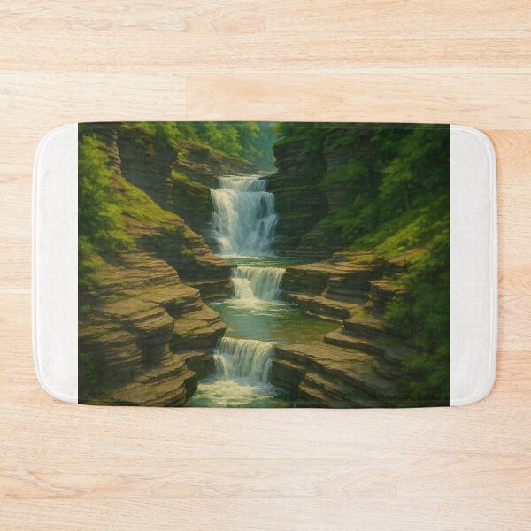 Item preview, Stony Brook State Park Waterfalls designed and sold by Places On Earth.