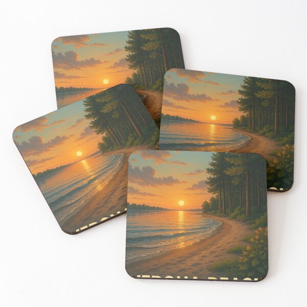 Item preview, Sunset on Verona Beach State Park designed and sold by Places On Earth.