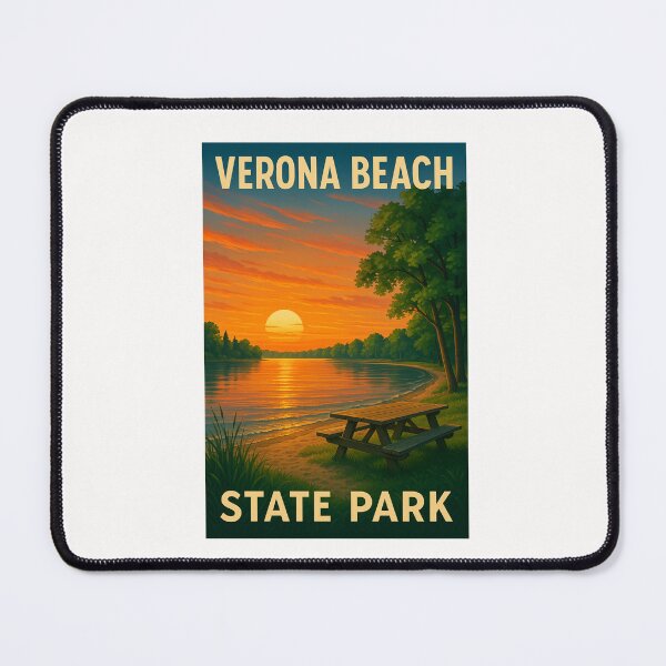 Item preview, Forested Shoreline at Verona Beach designed and sold by Places On Earth.