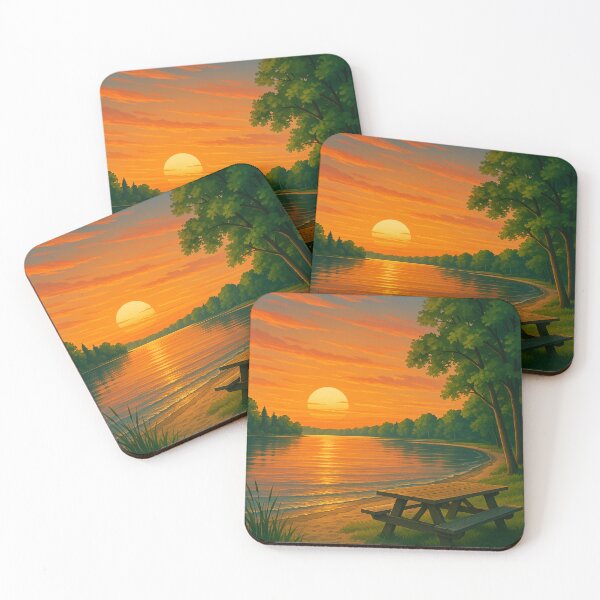 Item preview, Forested Shoreline at Verona Beach designed and sold by Places On Earth.