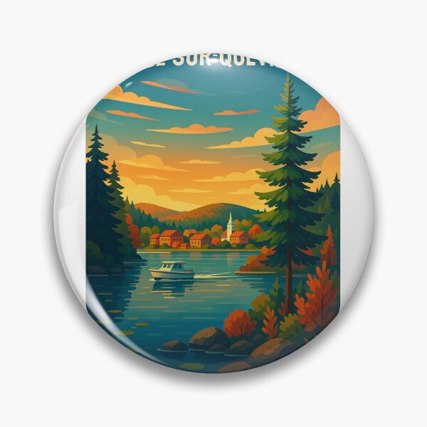 Item preview, Lebel-sur-Quévillon Lakeside Village Scene designed and sold by Places On Earth.