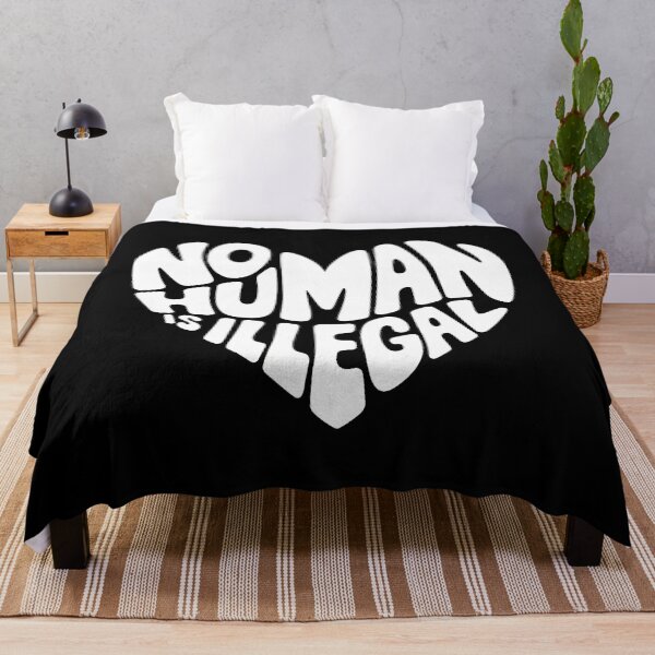 Item preview, No Human Is Illegal Heart Keep The Immigrant Social Justice designed and sold by SteveAllentc.
