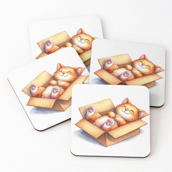 Item preview, Cattitude in a Carton designed and sold by Delemore Art.