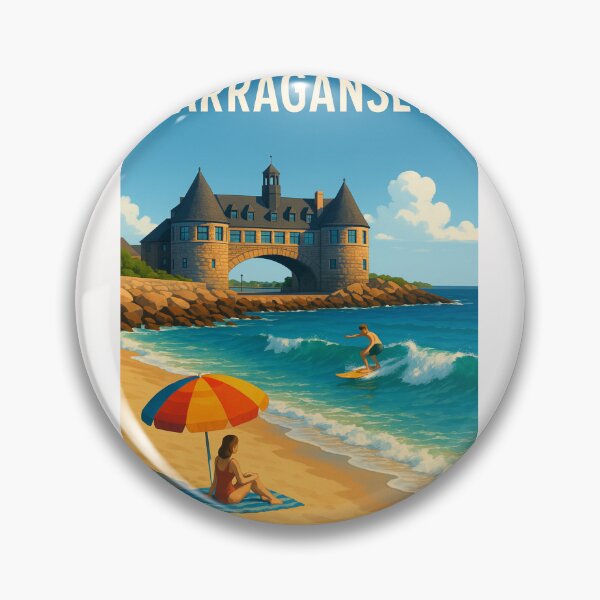 Item preview,  Narragansett Surf and Stone Towers designed and sold by Places On Earth.