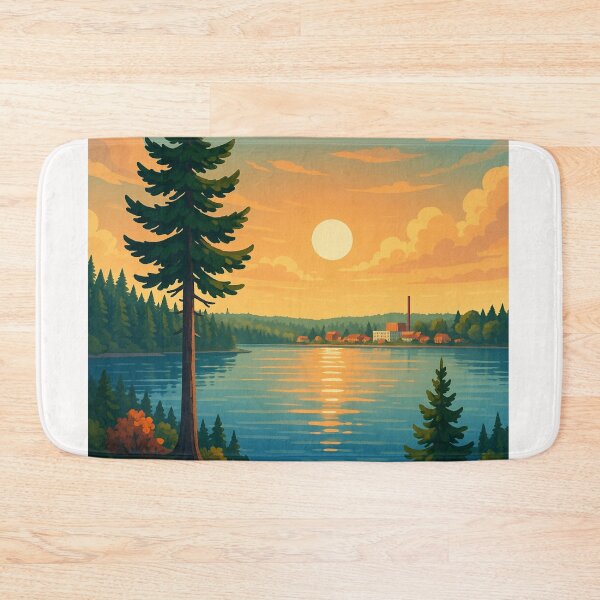 Item preview, Lebel-sur-Quévillon Lakeside Sunset designed and sold by Places On Earth.