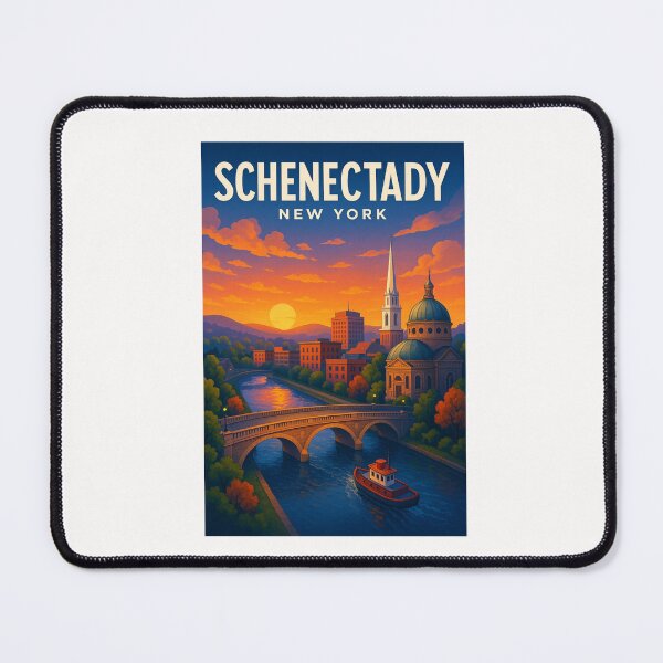 Item preview, Schenectady Riverfront at Dusk designed and sold by Places On Earth.