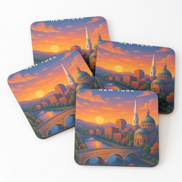 Item preview, Schenectady Riverfront at Dusk designed and sold by Places On Earth.