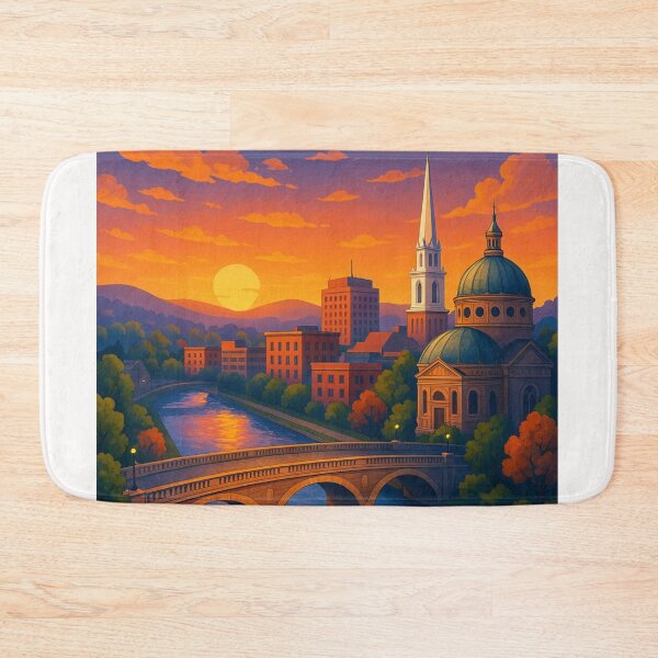 Item preview, Schenectady Riverfront at Dusk designed and sold by Places On Earth.