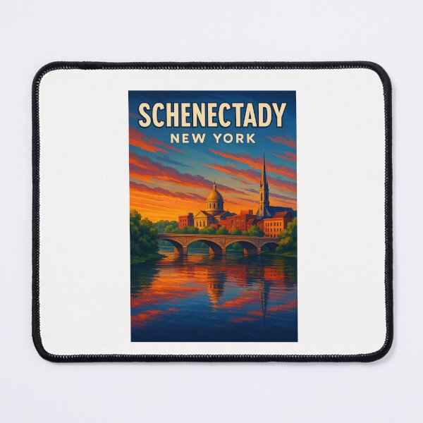 Item preview, Sunset Skyline of Schenectady designed and sold by Places On Earth.