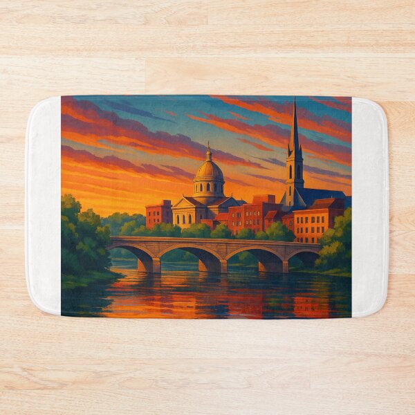 Item preview, Sunset Skyline of Schenectady designed and sold by Places On Earth.