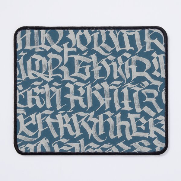 Item preview, Gothic Calligraphy Pattern in Blue and Beige designed and sold by Trendy Sticker & Merch Collection - Express Yourself.