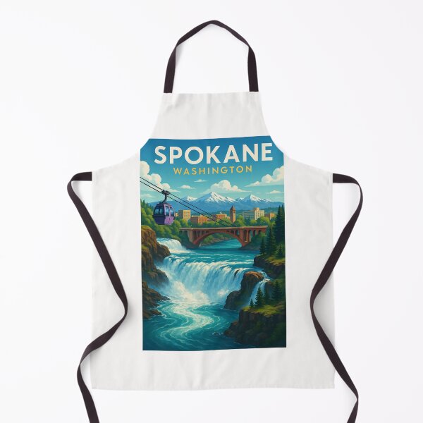 Item preview, Spokane Waterfalls and Cable Car designed and sold by Places On Earth.