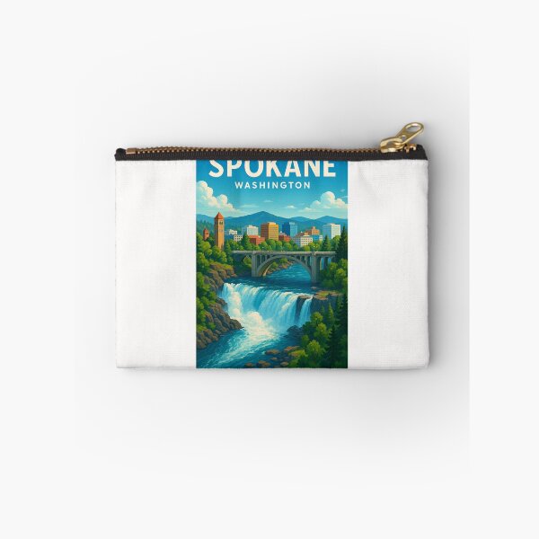 Item preview, Downtown Spokane and the Falls designed and sold by Places On Earth.