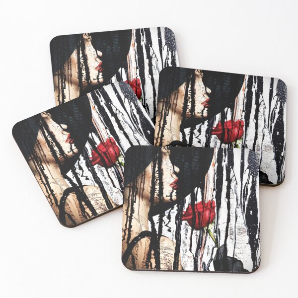 Item preview, Lady with hat and red rose designed and sold by AnnabellaRh.