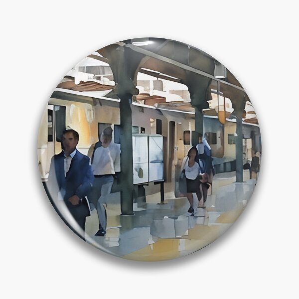 Artikelvorschau, Pendeln zum Hoboken Terminal entworfen und verkauft von RCWatercolours.