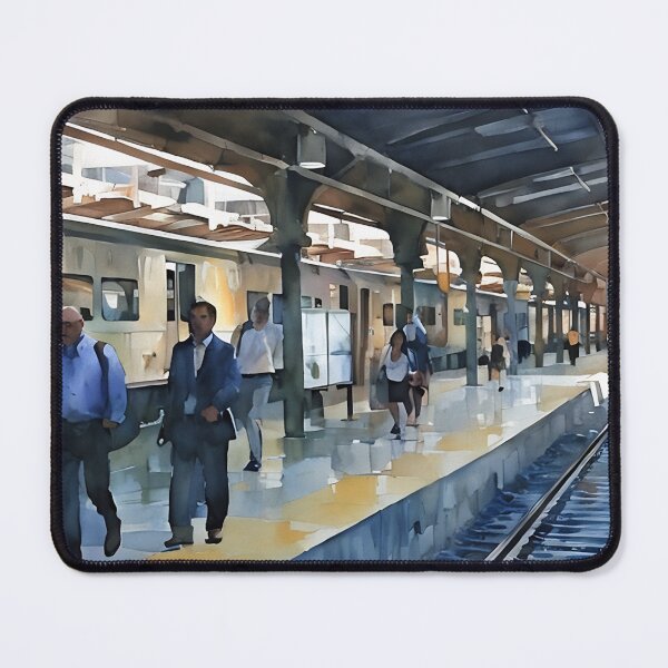 Item preview, Hoboken Terminal Commute designed and sold by RCWatercolours.