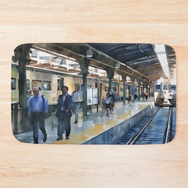 Item preview, Hoboken Terminal Commute designed and sold by RCWatercolours.