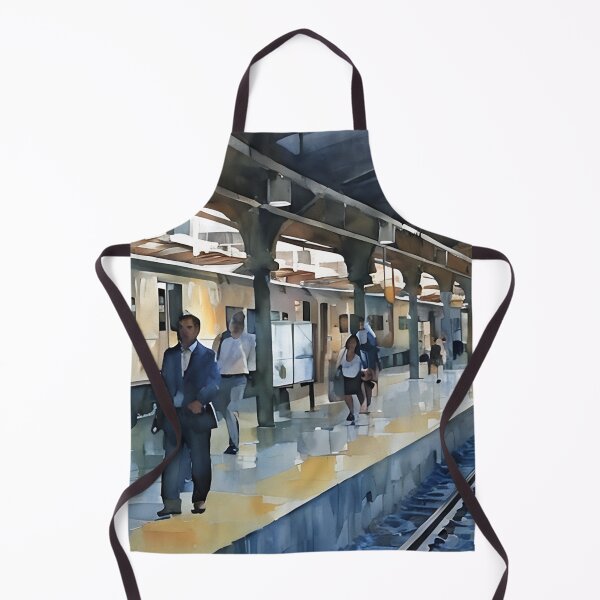 Item preview, Hoboken Terminal Commute designed and sold by RCWatercolours.