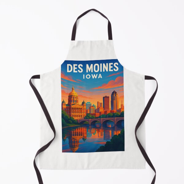 Item preview, Des Moines Capitol and Skyline at Sunset designed and sold by Places On Earth.