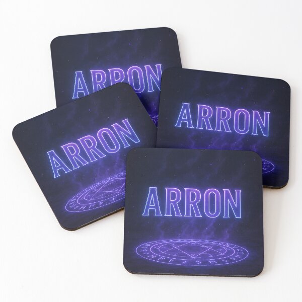 Item preview, Arron Floating Over Magic Circle – Glowing Runes and Neon Spell Art designed and sold by VoidBloom Studio.