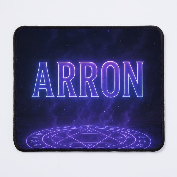 Item preview, Arron Floating Over Magic Circle – Glowing Runes and Neon Spell Art designed and sold by VoidBloom Studio.