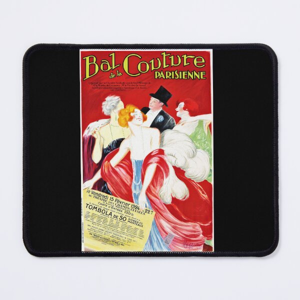 Item preview, Bal Couture Parisienne Vintage Poster 1924 | Leonetto Cappiello French Fashion Art | Elegant Dance Ball Advertisement | Retro Wall Decor designed and sold by artofuniverse.