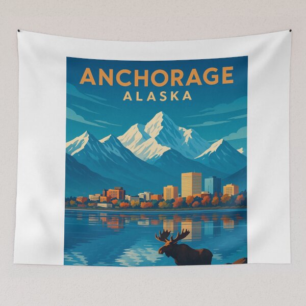 Item preview, Anchorage Moose and Mountain View designed and sold by Aryabek.