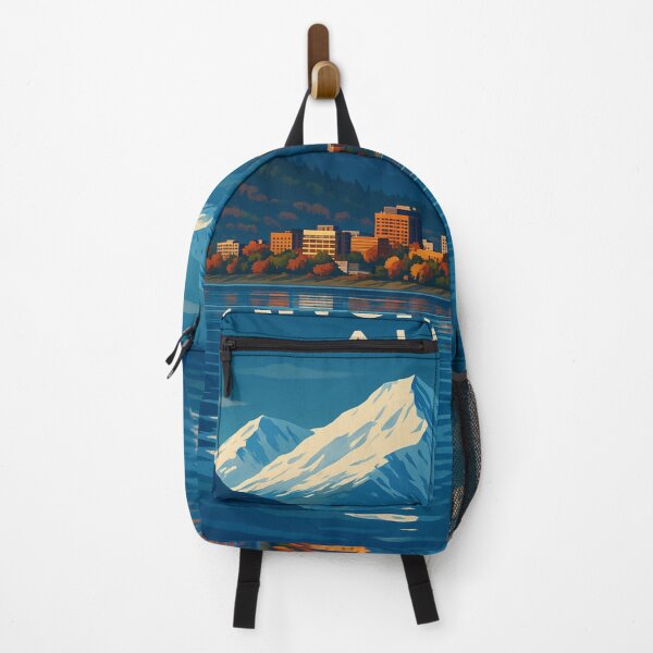 Item preview, Anchorage Cityscape and Autumn Trees designed and sold by Aryabek.
