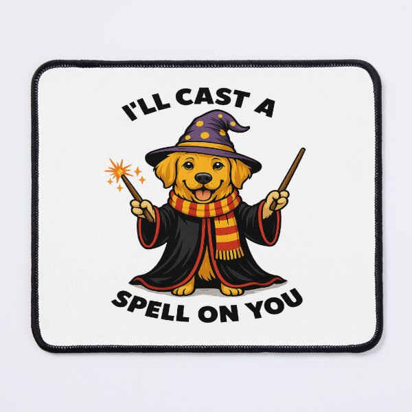 Item preview, Golden Retriever Wizard – “I’ll Cast a Spell on You” Magical Dog Design designed and sold by gooseprinttees.