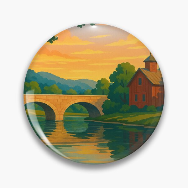 Item preview, Boerne Stone Bridge and Rural Scene designed and sold by Aryabek.