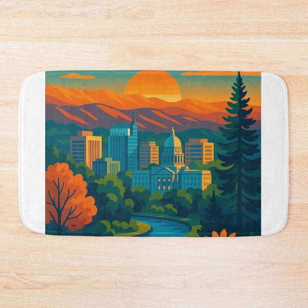 Item preview, Boise Sunset and Wildflower Foreground designed and sold by Aryabek.