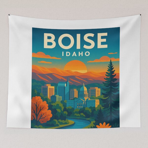 Item preview, Boise Sunset and Wildflower Foreground designed and sold by Aryabek.