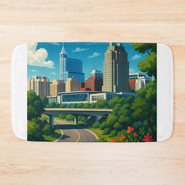 Item preview, Raleigh Skyline with Wildflowers designed and sold by Aryabek.