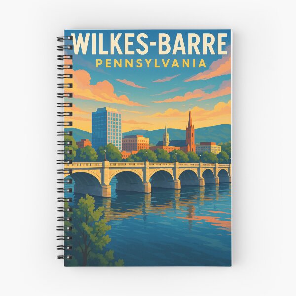 Item preview, Wilkes-Barre Riverfront Bridge Scene designed and sold by Aryabek.