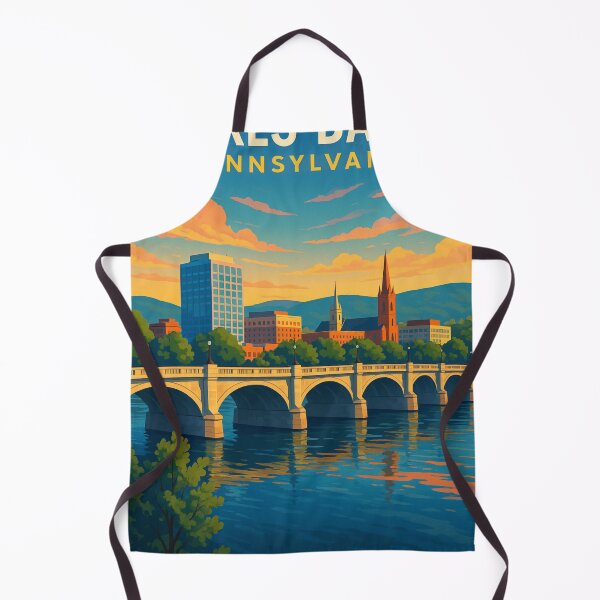 Item preview, Wilkes-Barre Riverfront Bridge Scene designed and sold by Aryabek.