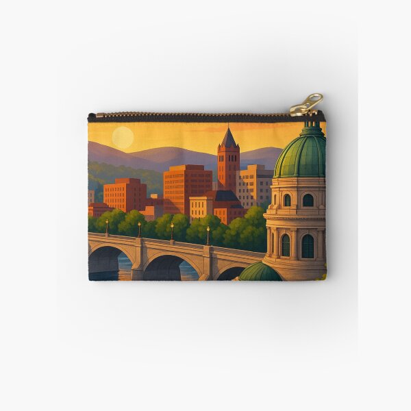 Item preview, Wilkes-Barre Sunset Over River and Dome designed and sold by Aryabek.