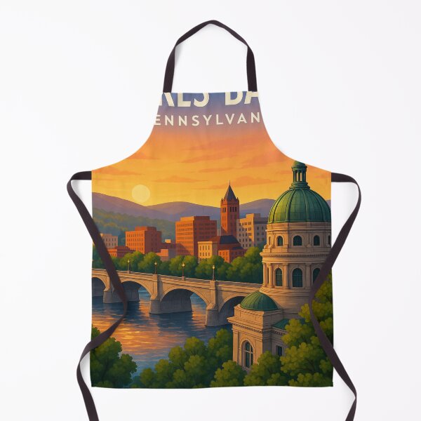 Item preview, Wilkes-Barre Sunset Over River and Dome designed and sold by Aryabek.