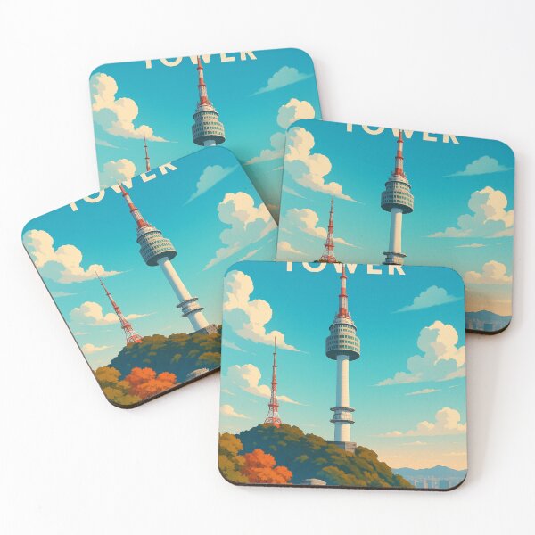Item preview, Namsan Tower Over Autumn Hillside designed and sold by Aryabek.
