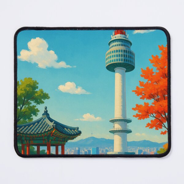 Item preview, Namsan Tower and Traditional Pavilion designed and sold by Aryabek.
