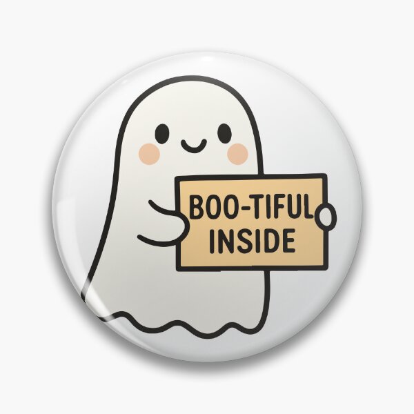 Aperçu de l'œuvre Boo-tiful Inside – Un fantôme mignon avec un message gentil créée et vendue par Emanova9.