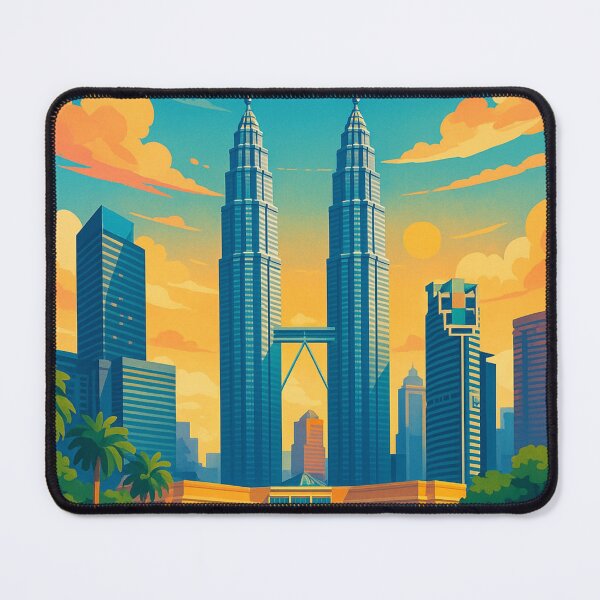 Item preview, KLCC Towers and Reflecting Pool designed and sold by Aryabek.